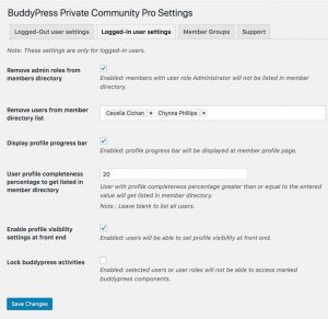 BuddyPress community
