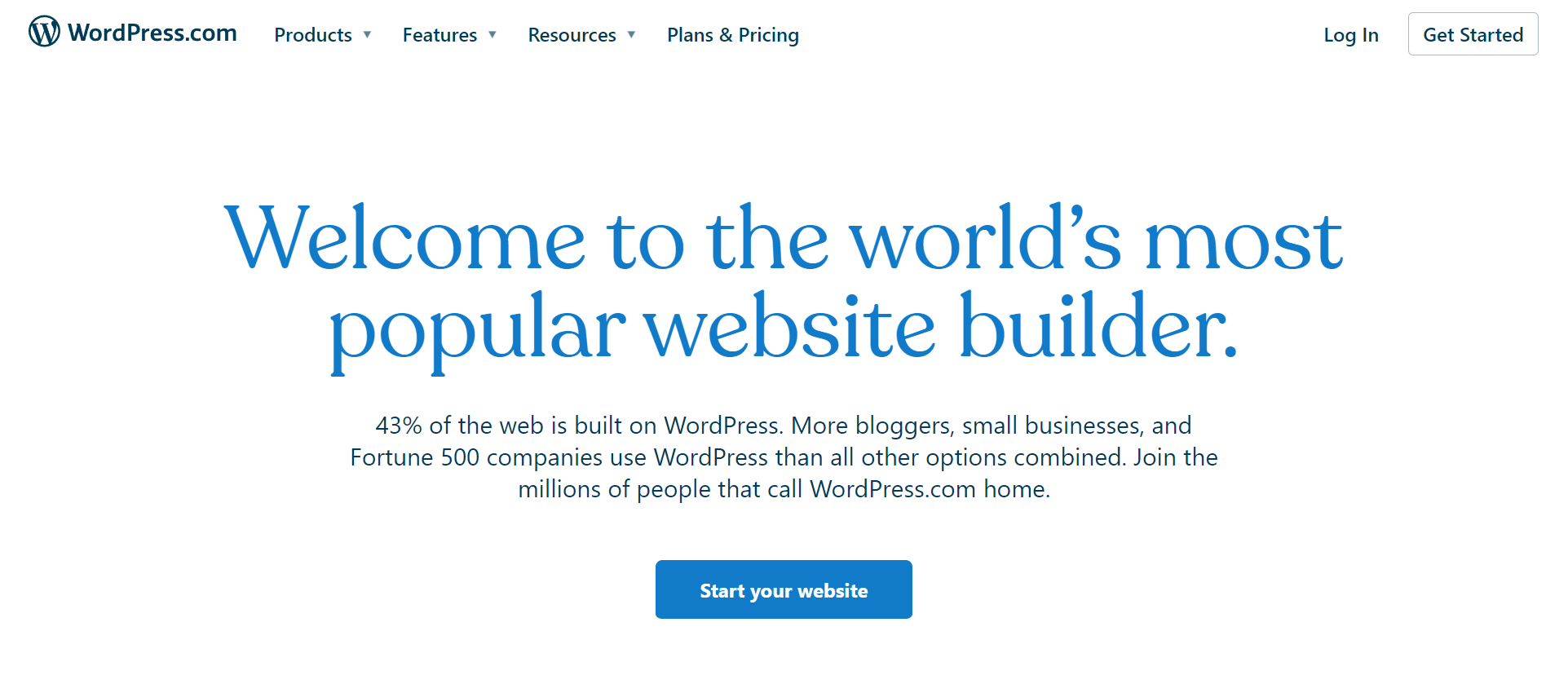 WordPress .com blogging platform