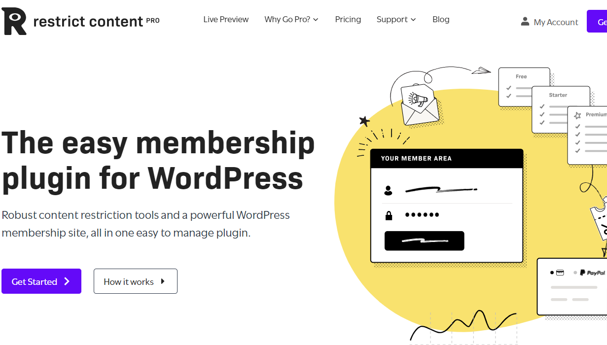 Restrict Content Pro- WooCommerce Membership Plugins