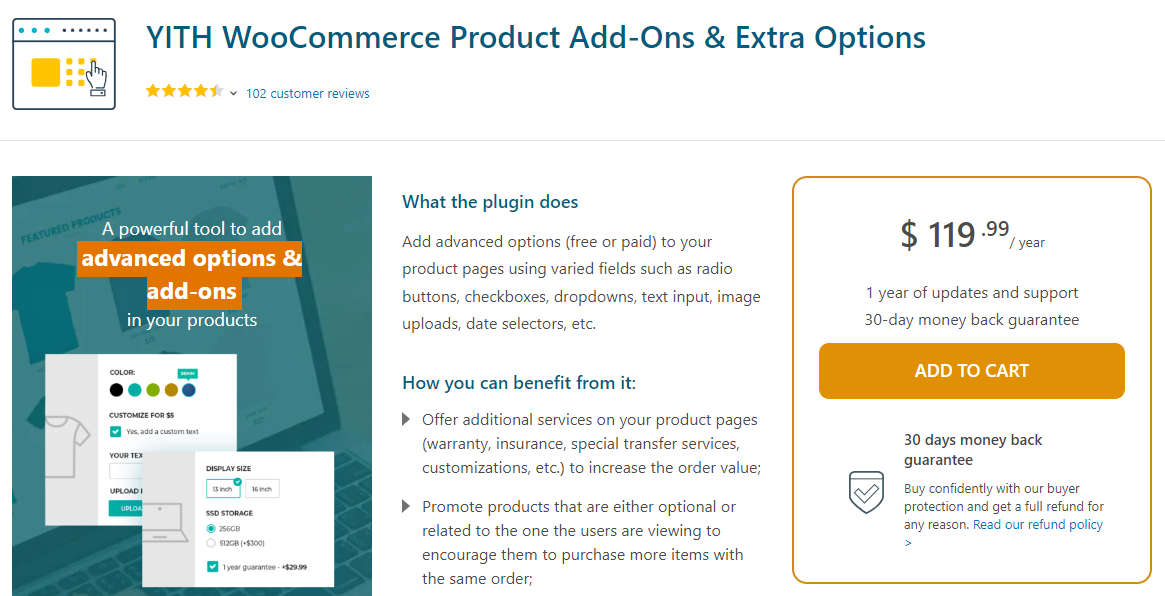YITH WooCommerce Product Add-Ons & Extra Options